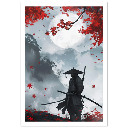 Crimson Leaves - Poster - Arthena