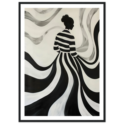 The Striped Silhouette - Poster - Arthena