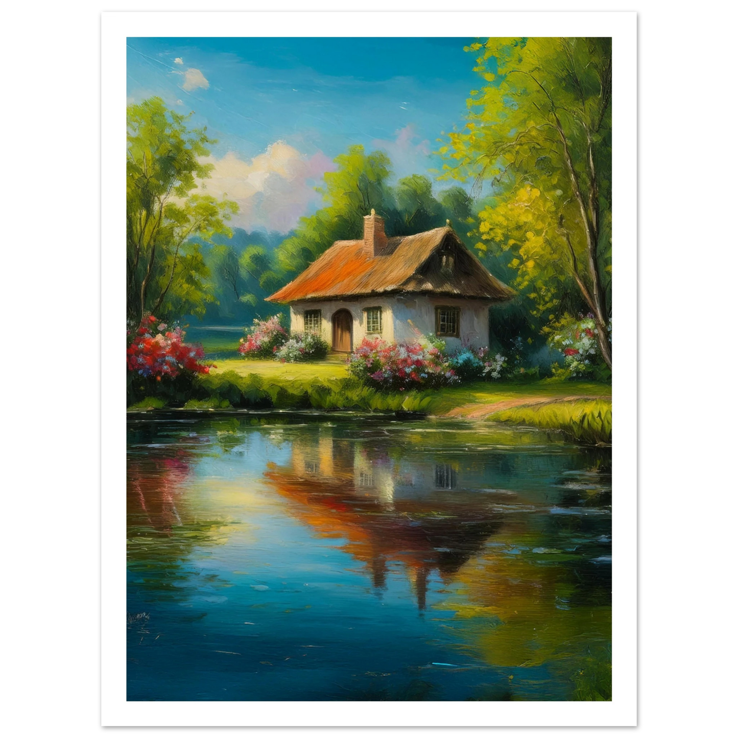 Serenity by the Lake - Poster - Arthena
