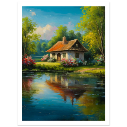 Serenity by the Lake - Poster - Arthena