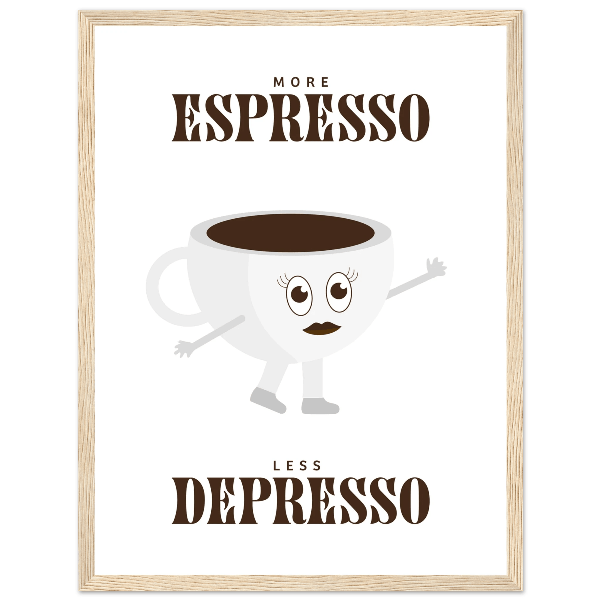 More Espresso Less Depresso - Poster - Arthena