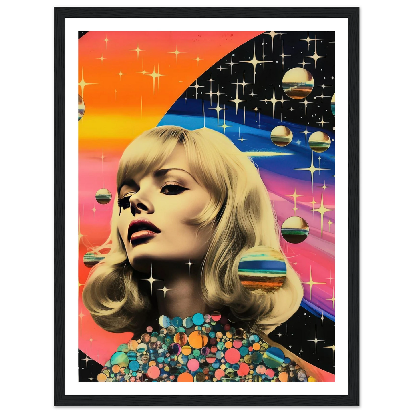 Retro Galaxy Queen - Poster - Arthena