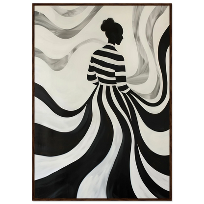 The Striped Silhouette - Poster - Arthena