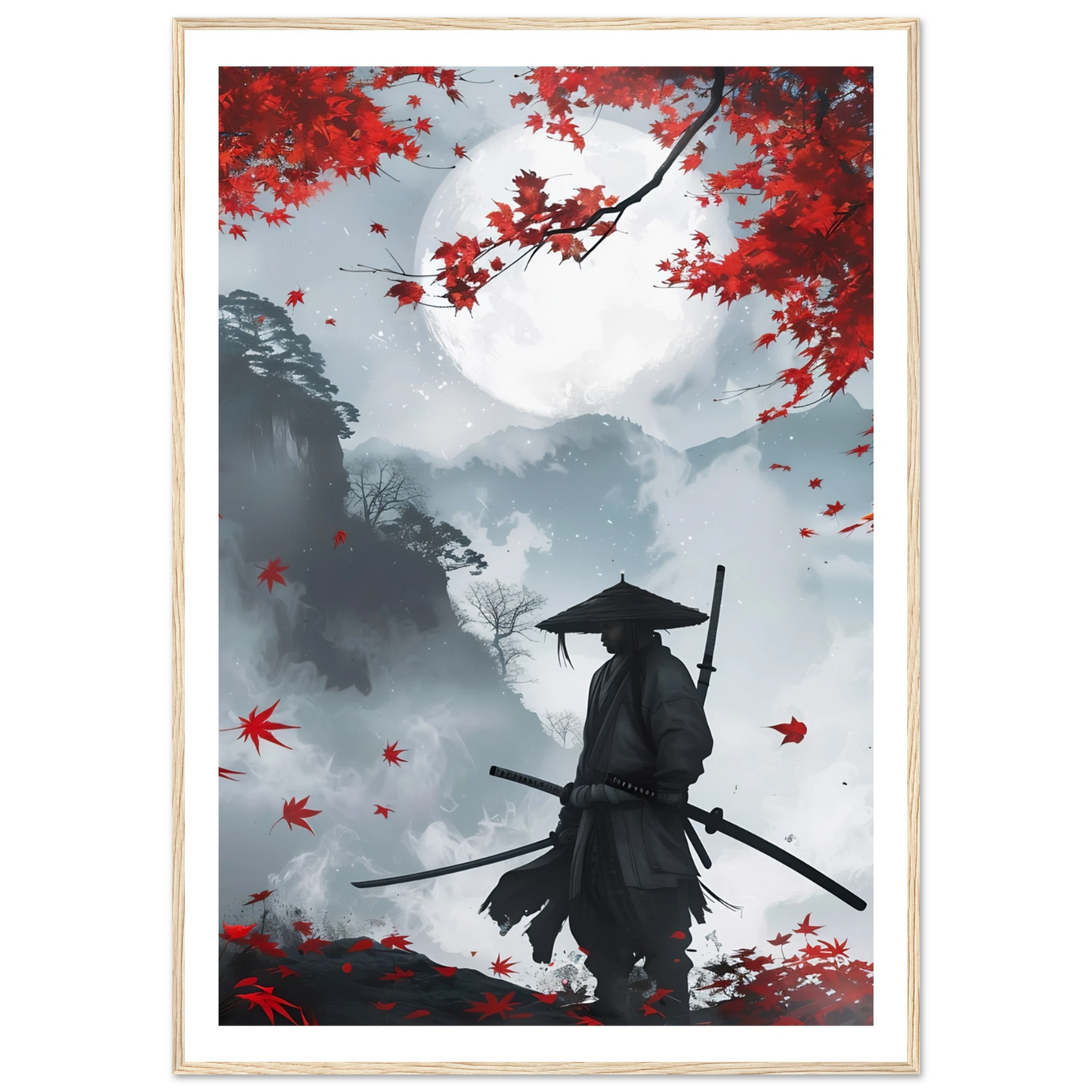 Crimson Leaves - Poster - Arthena