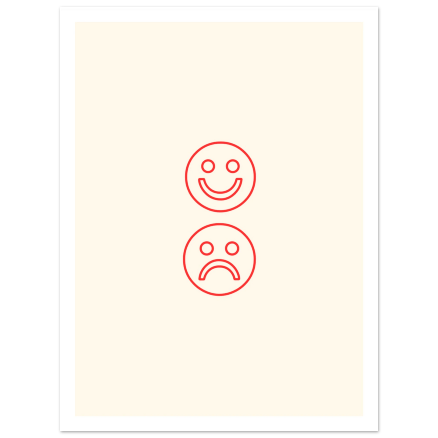 Happy face, sad face - Poster - Arthena