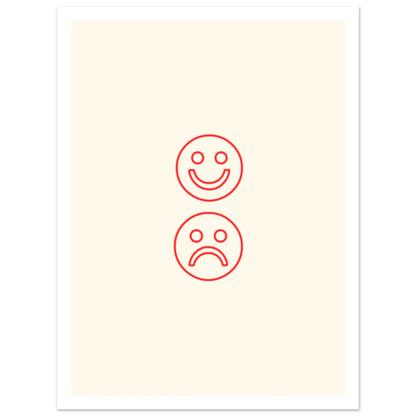 Happy face, sad face - Poster - Arthena