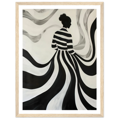 The Striped Silhouette - Poster - Arthena