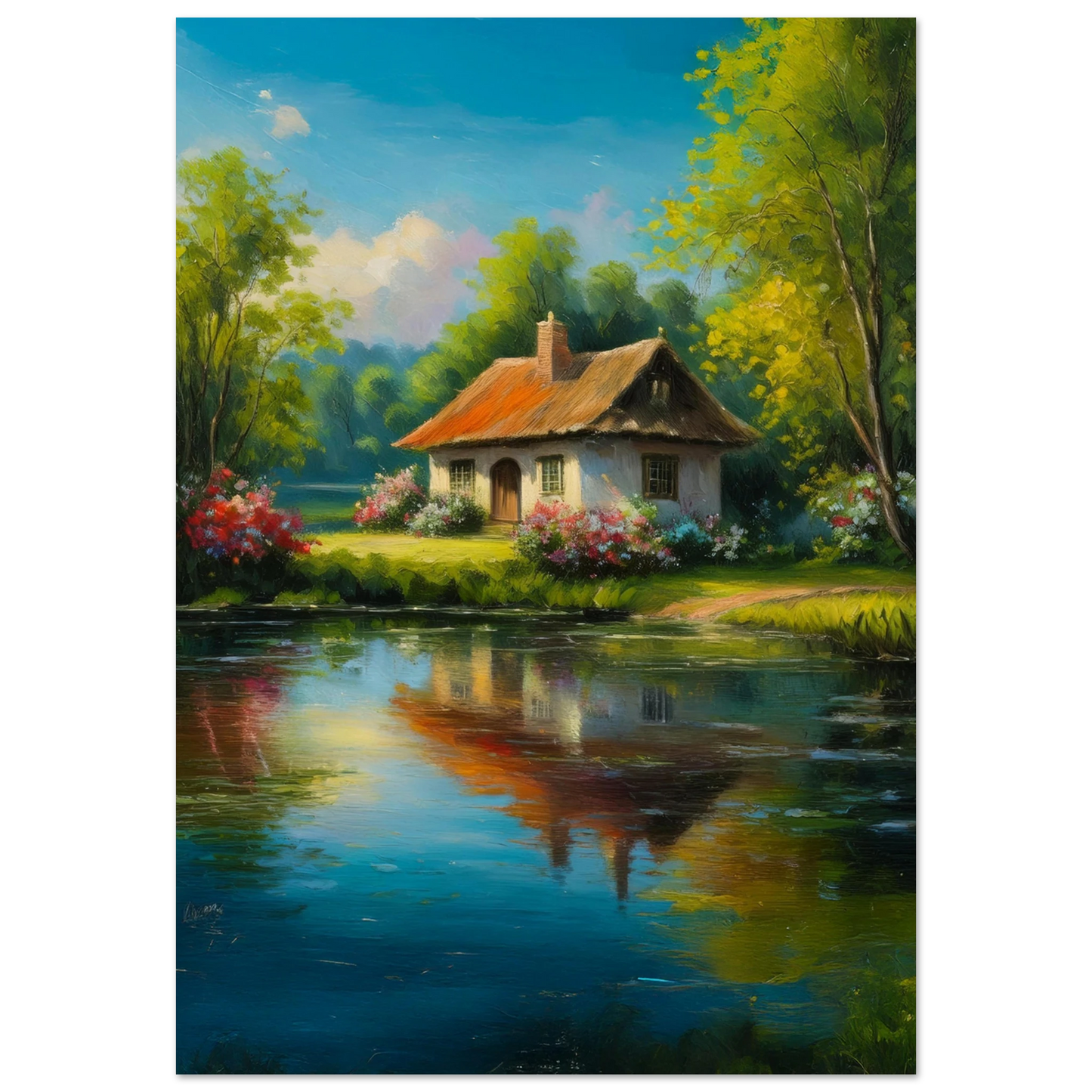 Serenity by the Lake - Poster - Arthena