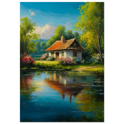 Serenity by the Lake - Poster - Arthena