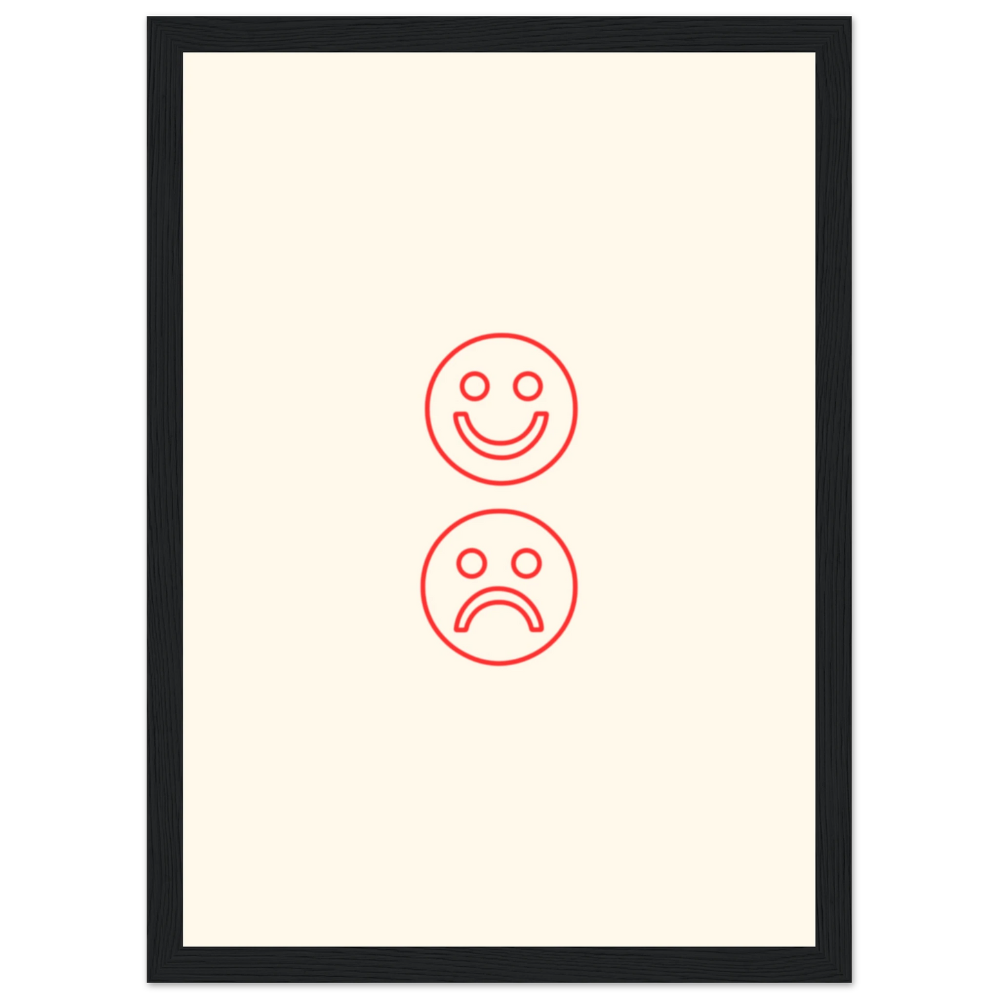 Happy face, sad face - Poster - Arthena
