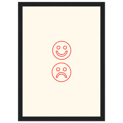 Happy face, sad face - Poster - Arthena
