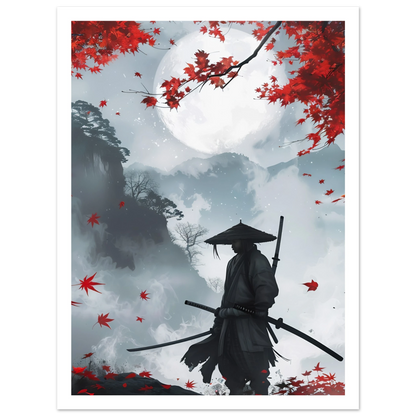Crimson Leaves - Poster - Arthena