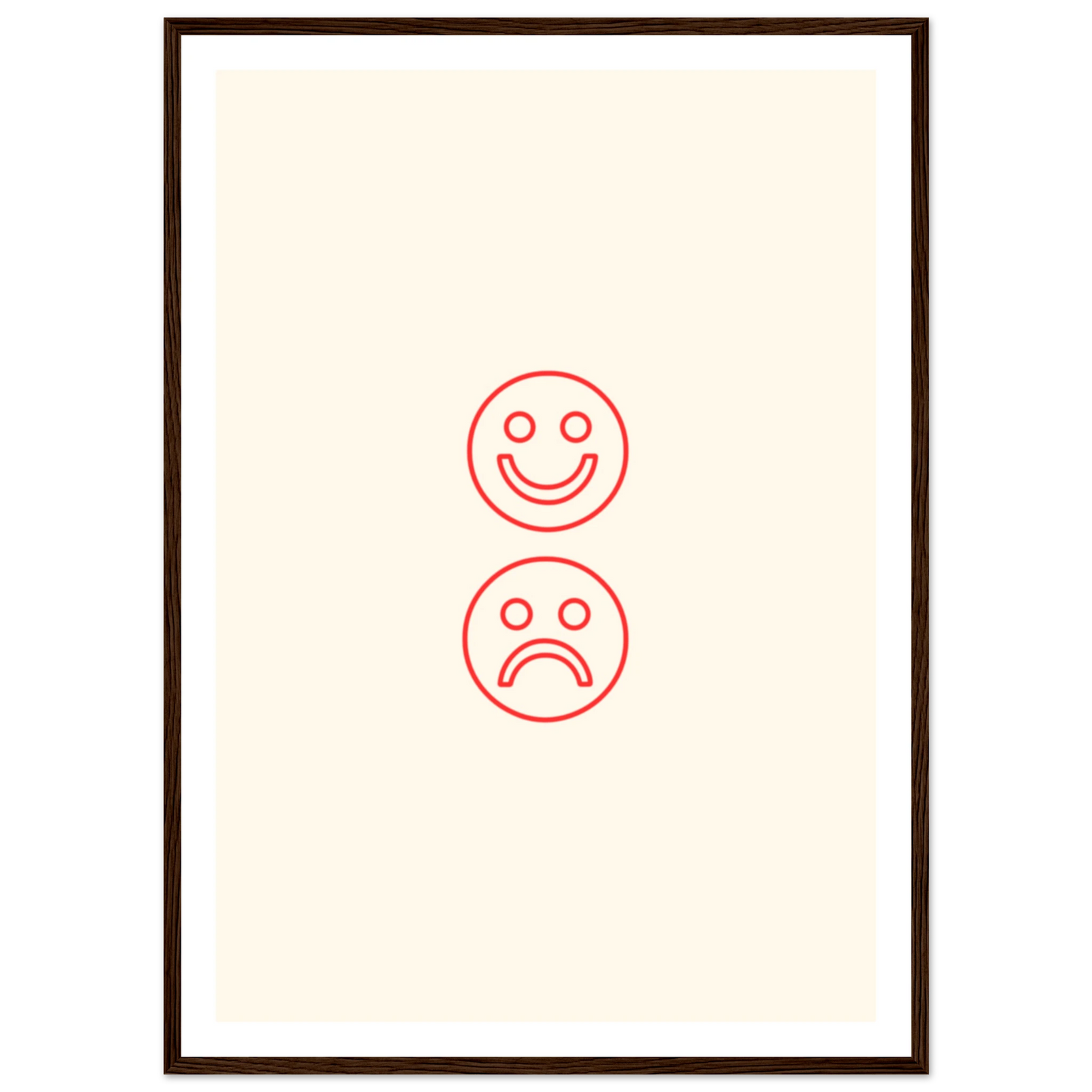 Happy face, sad face - Poster - Arthena
