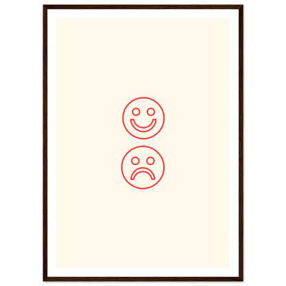 Happy face, sad face - Poster - Arthena