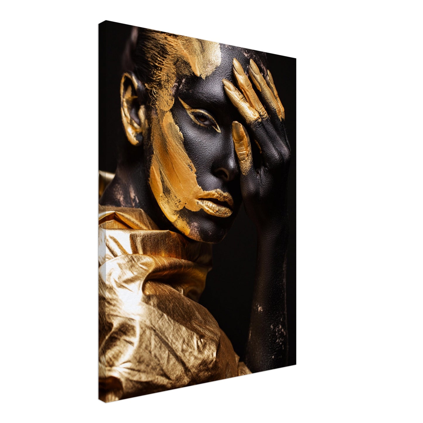 Eclipsed in gold - Canvas - Arthena