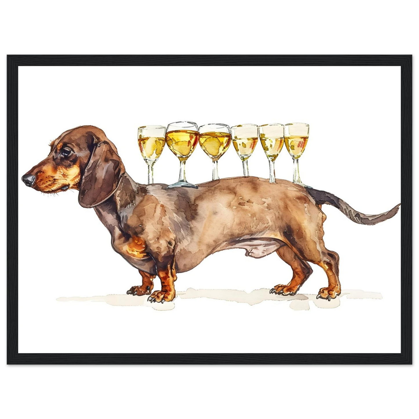 Wiener Dog Butler - Poster - Arthena