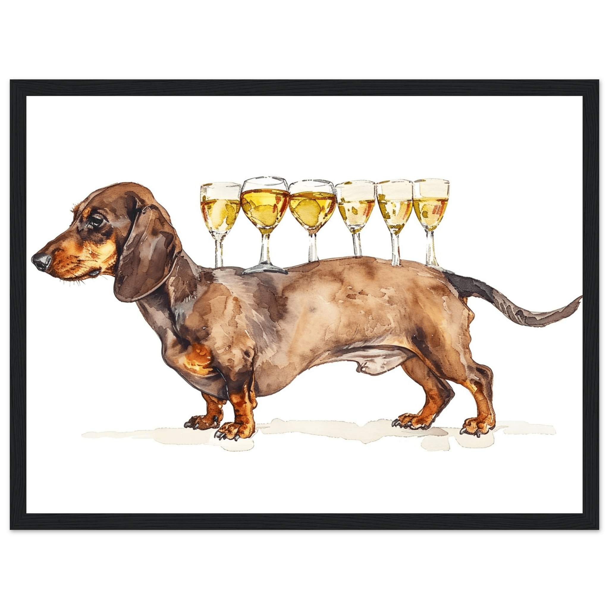 Wiener Dog Butler - Poster - Arthena