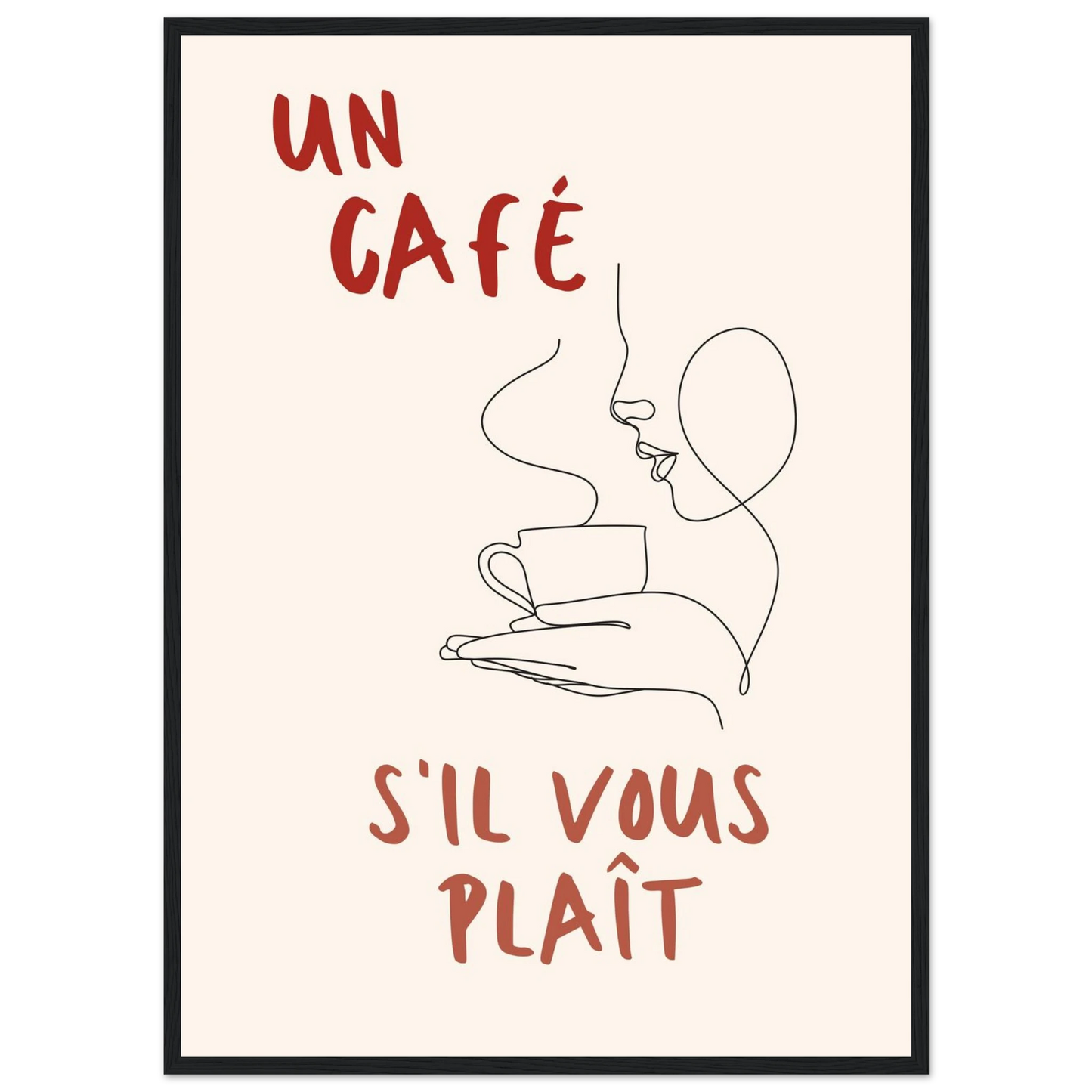 Un Café S'il Vous Plait - Poster - Arthena