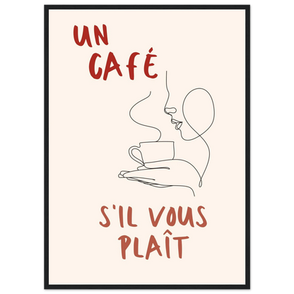 Un Café S'il Vous Plait - Poster - Arthena