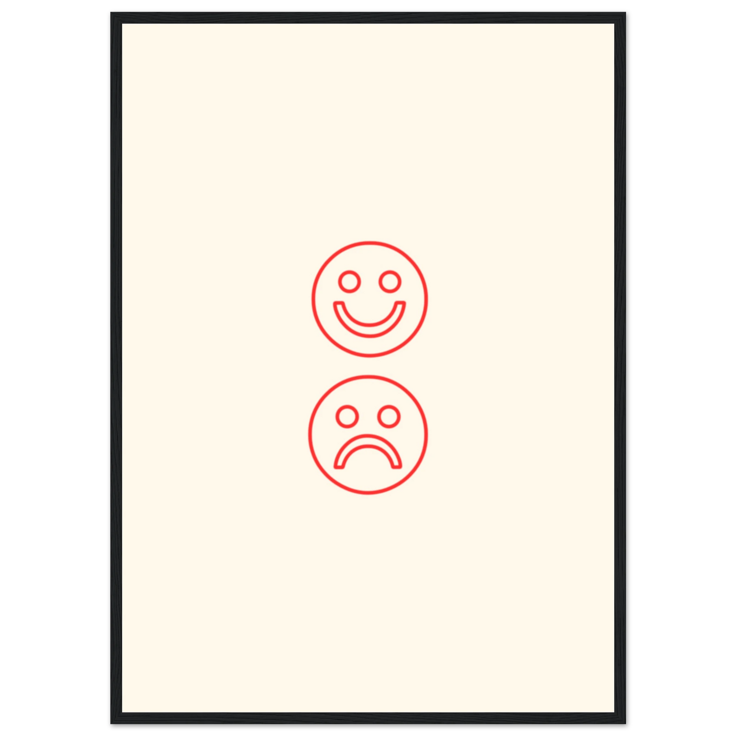 Happy face, sad face - Poster - Arthena