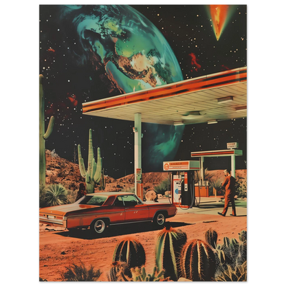 Interstellar Pit Stop - Poster - Arthena