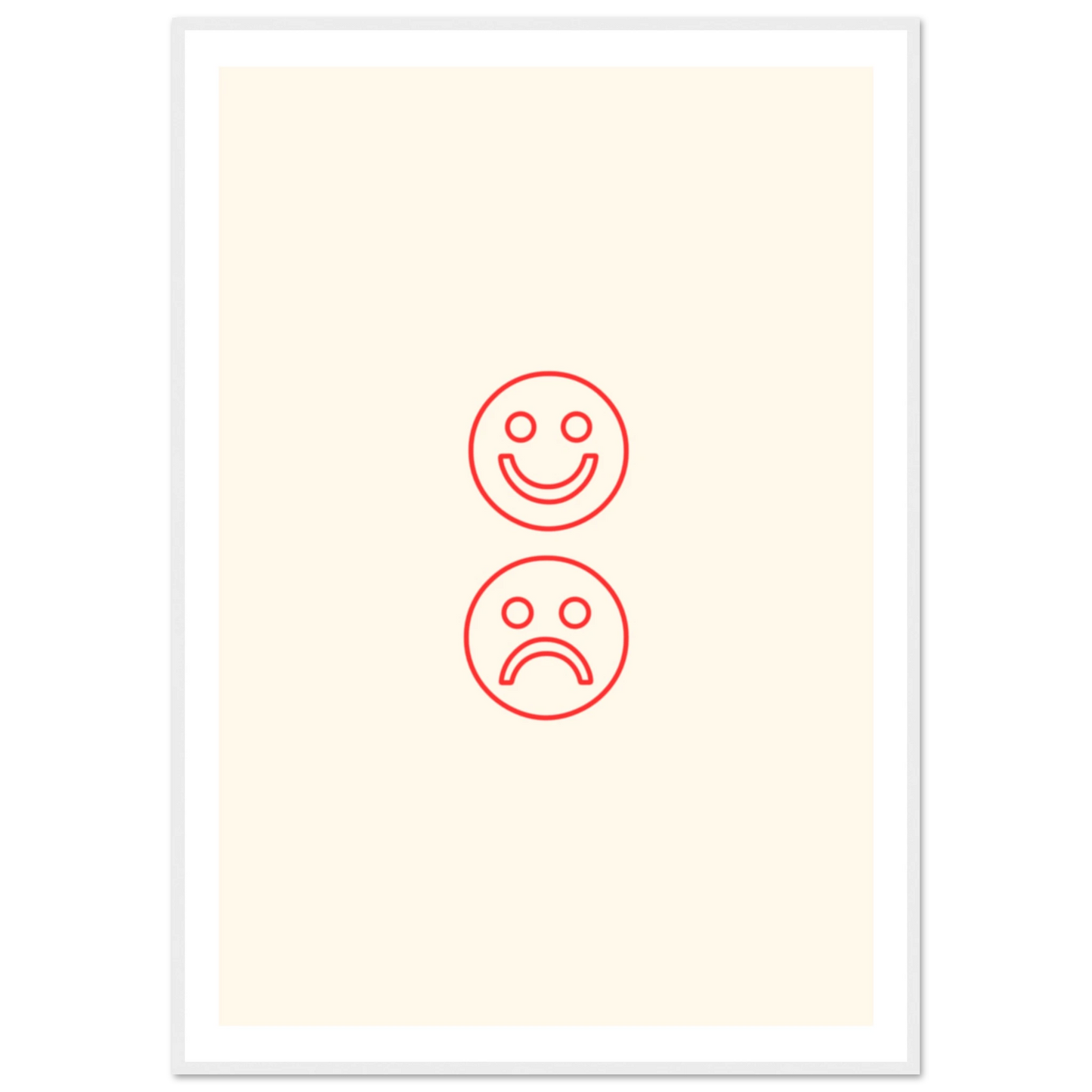Happy face, sad face - Poster - Arthena