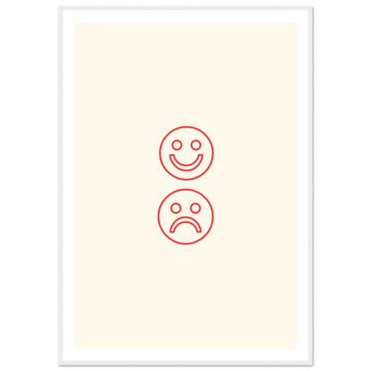 Happy face, sad face - Poster - Arthena