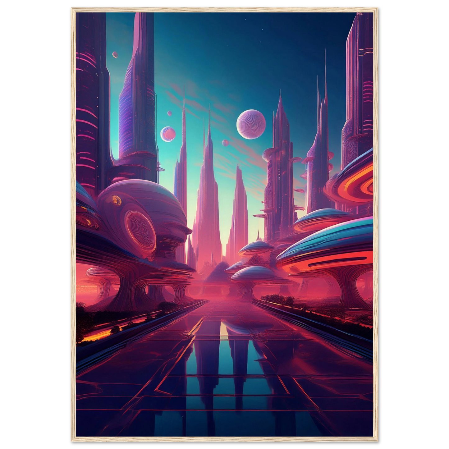 Neon Horizons - Poster - Arthena