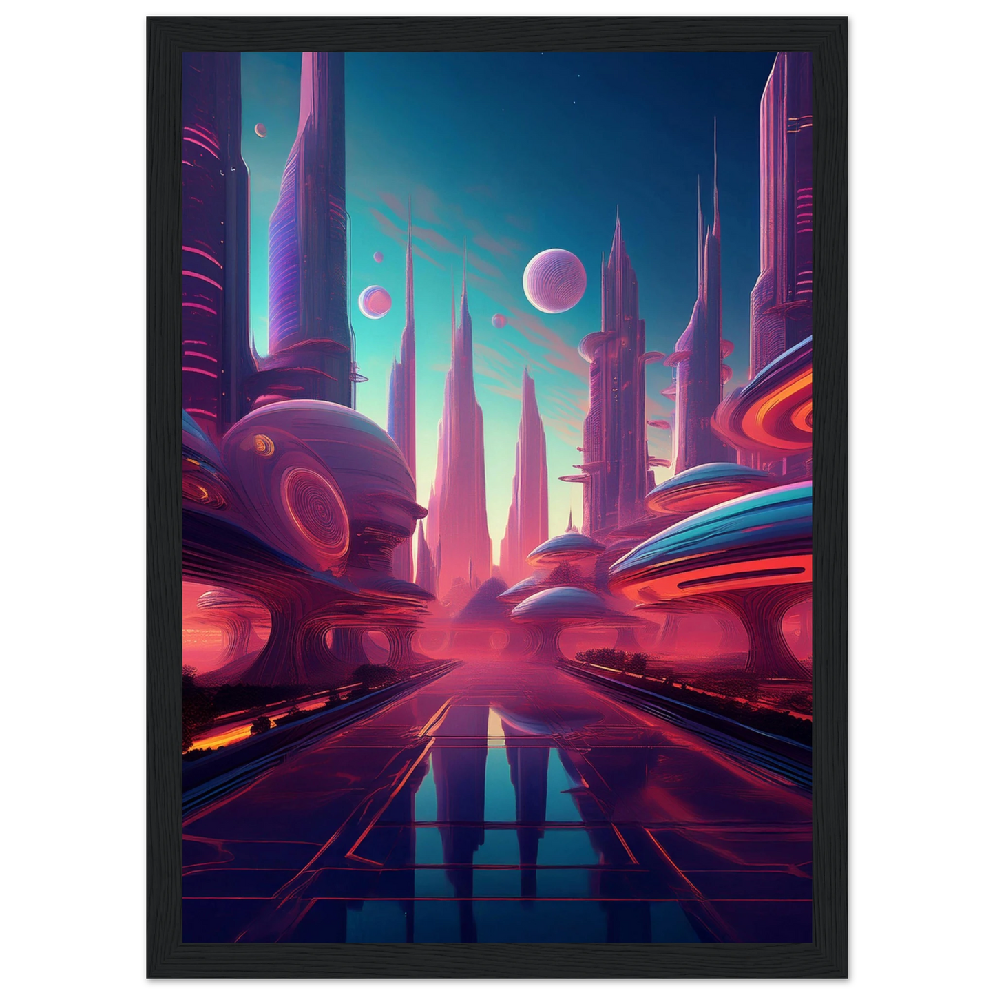 Neon Horizons - Poster - Arthena