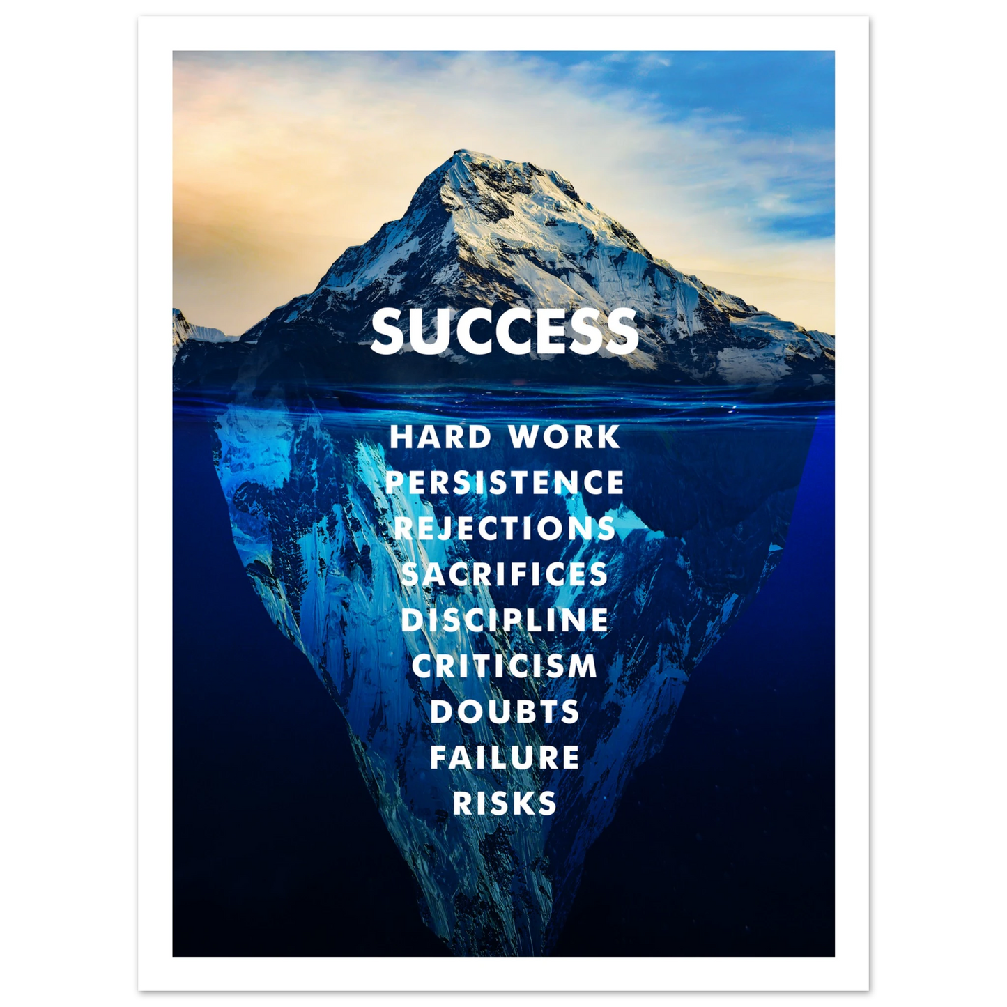 The Iceberg of Success - Poster - Arthena