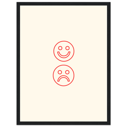 Happy face, sad face - Poster - Arthena