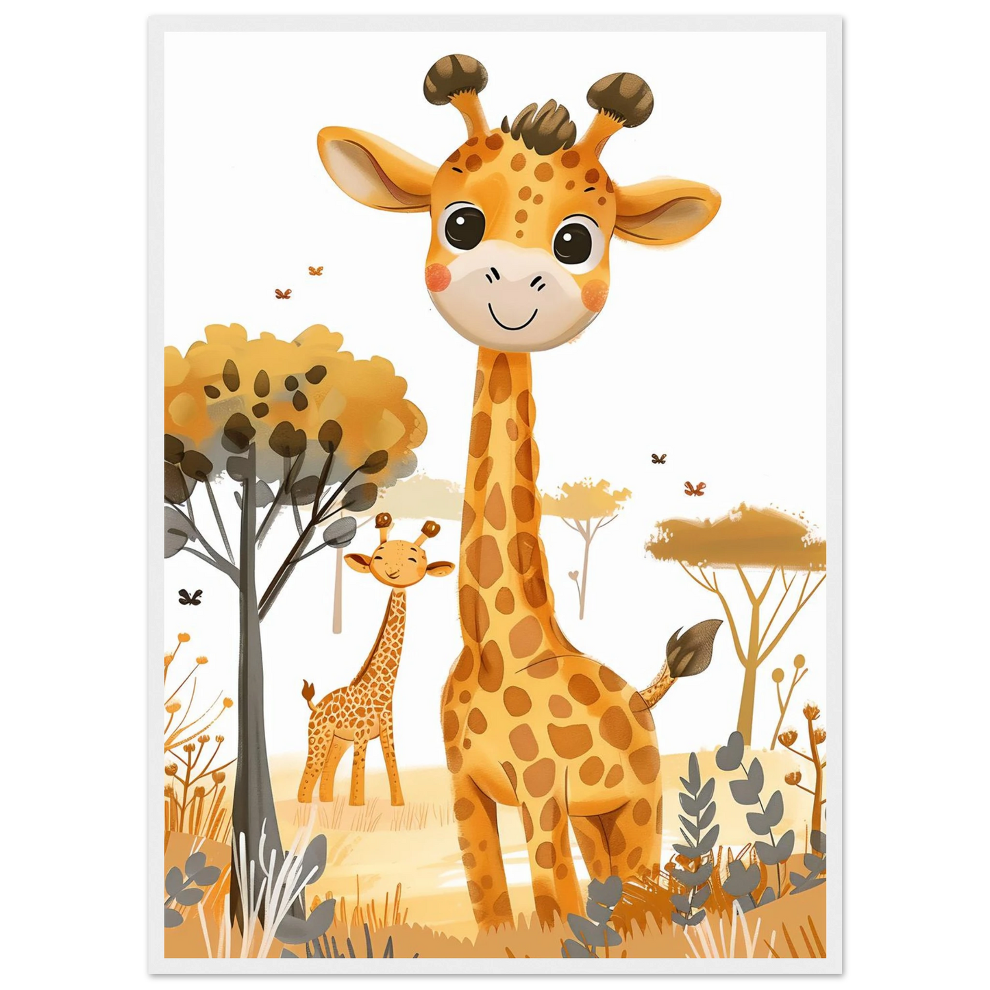 Friendly Giraffe - Poster - Arthena