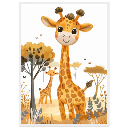 Friendly Giraffe - Poster - Arthena