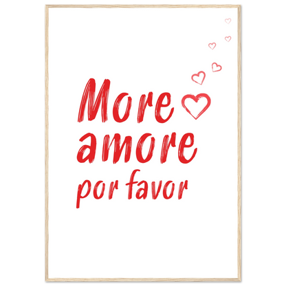 More Amore Por Favor - Poster - Arthena