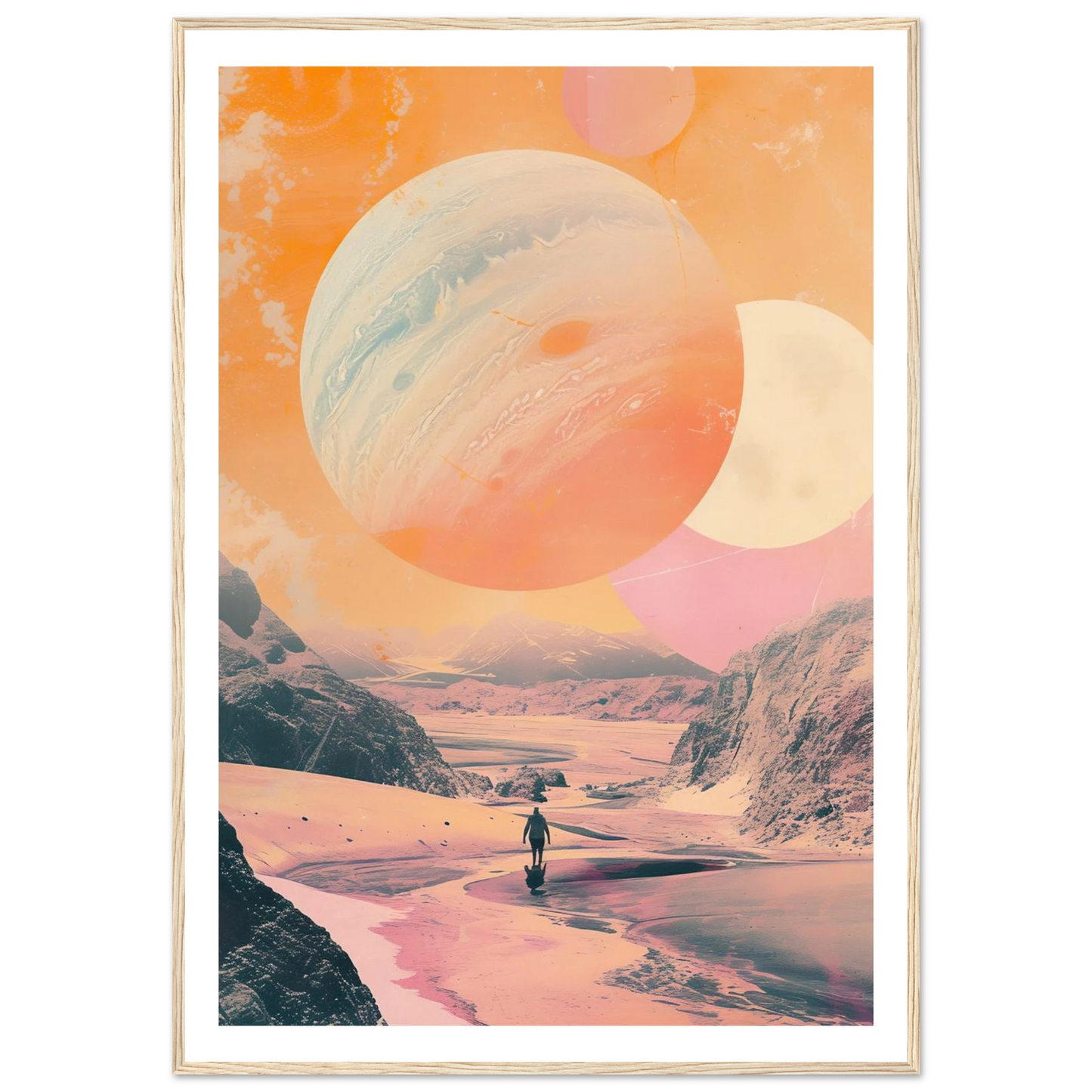 Lost Wanderer Beneath Alien Suns - Poster - Arthena