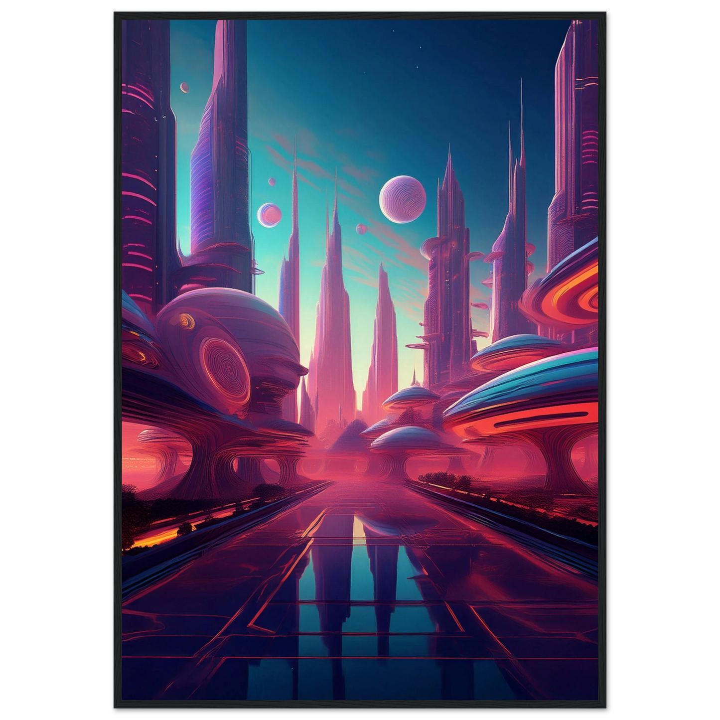 Neon Horizons - Poster - Arthena