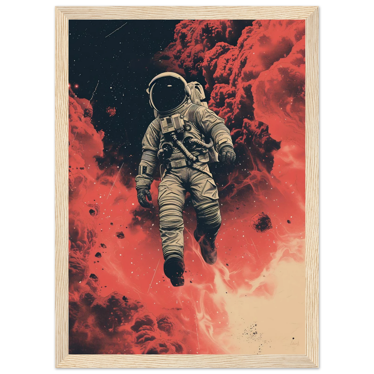 Scarlet Skies The Astronaut - Poster - Arthena