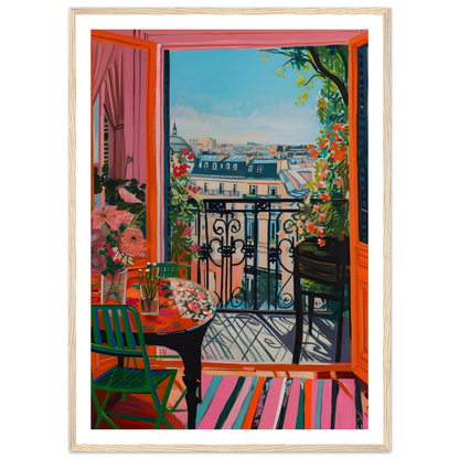 Parisian Balcony Bliss - Poster - Arthena
