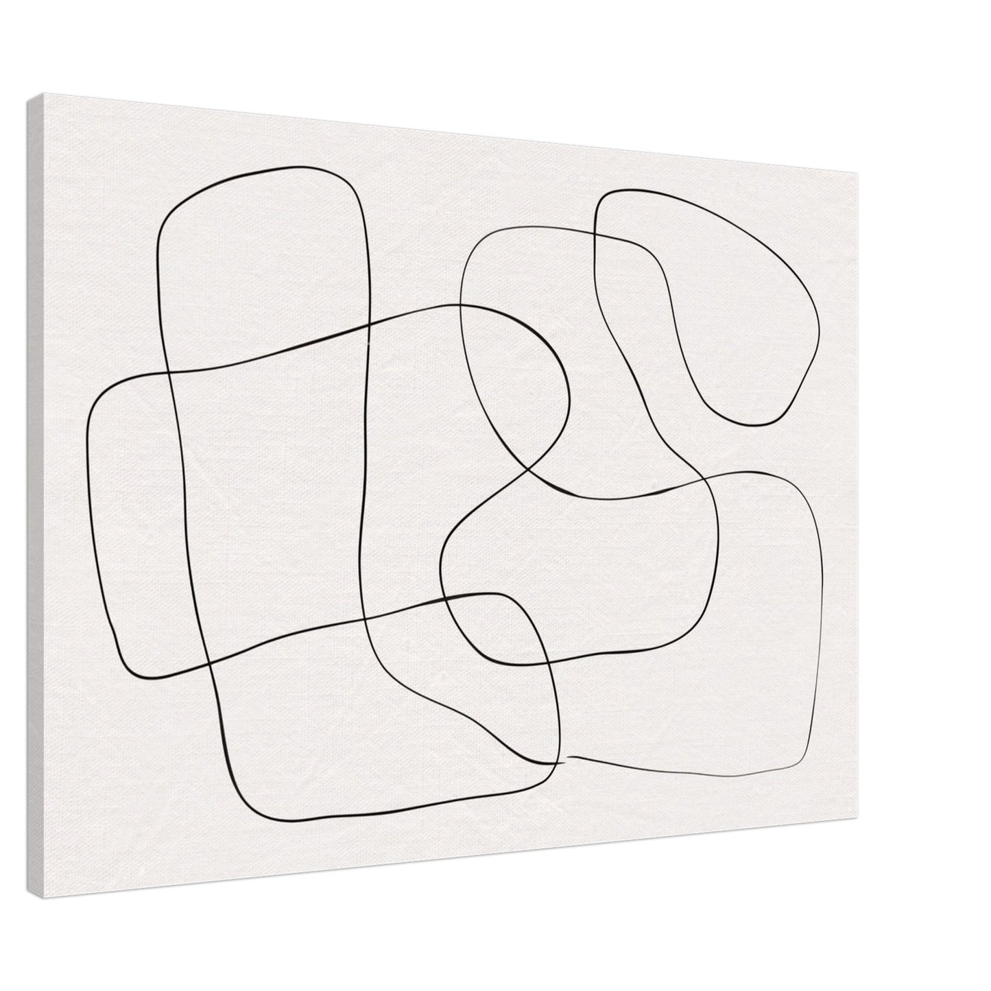 A Black Line - Canvas - Arthena