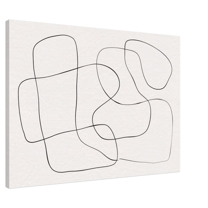 A Black Line - Canvas - Arthena