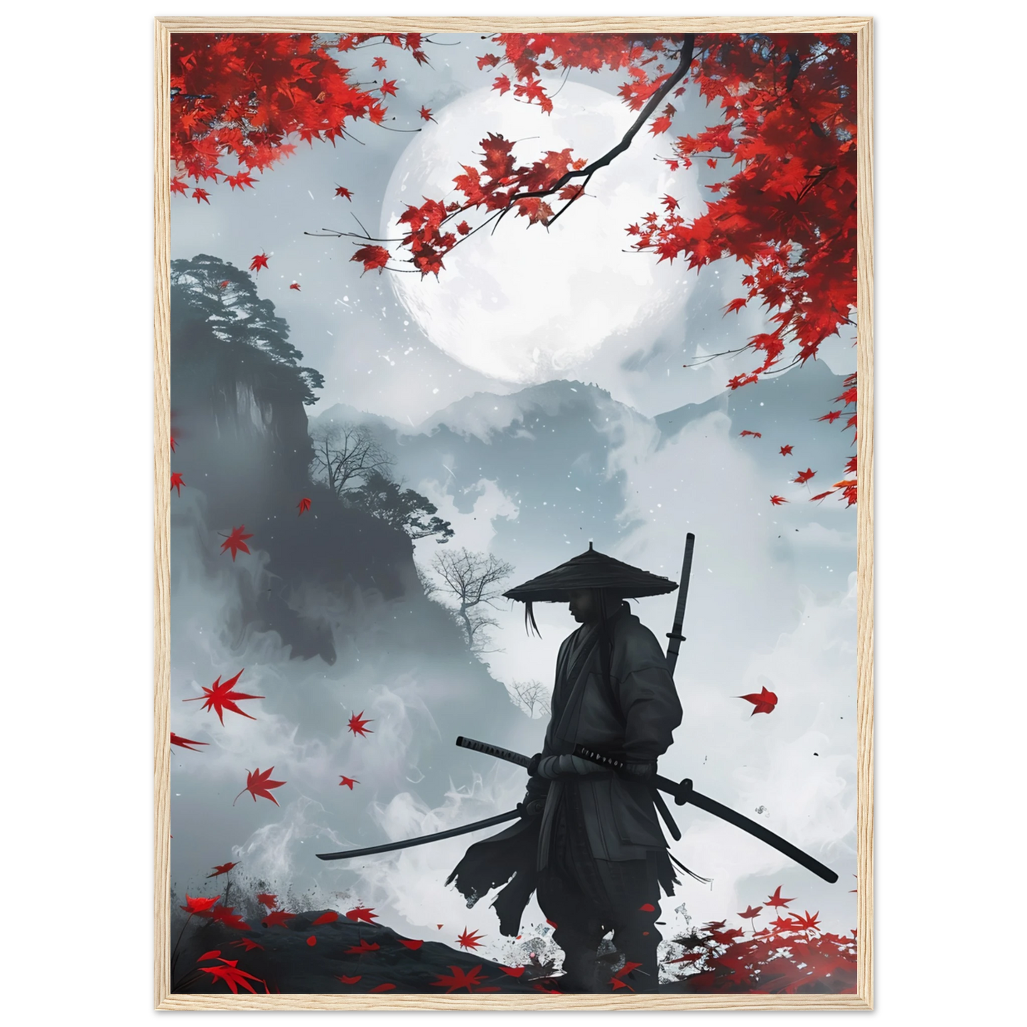 Crimson Leaves - Poster - Arthena