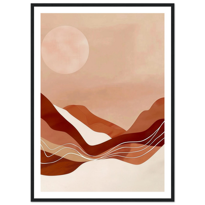 Amber Horizons Moonlit Simplicity - Poster - Arthena