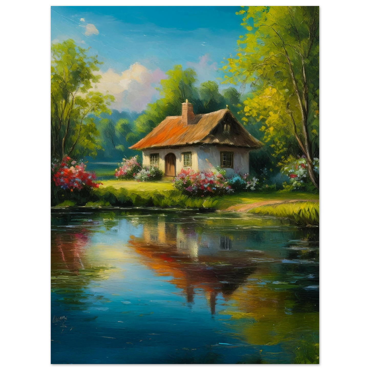 Serenity by the Lake - Poster - Arthena