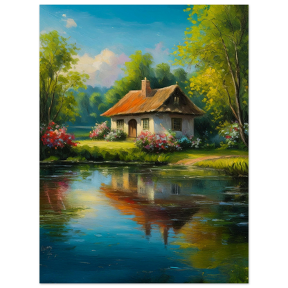 Serenity by the Lake - Poster - Arthena