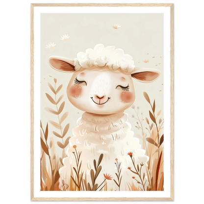 Cute Wooly Sheep - Poster - Arthena