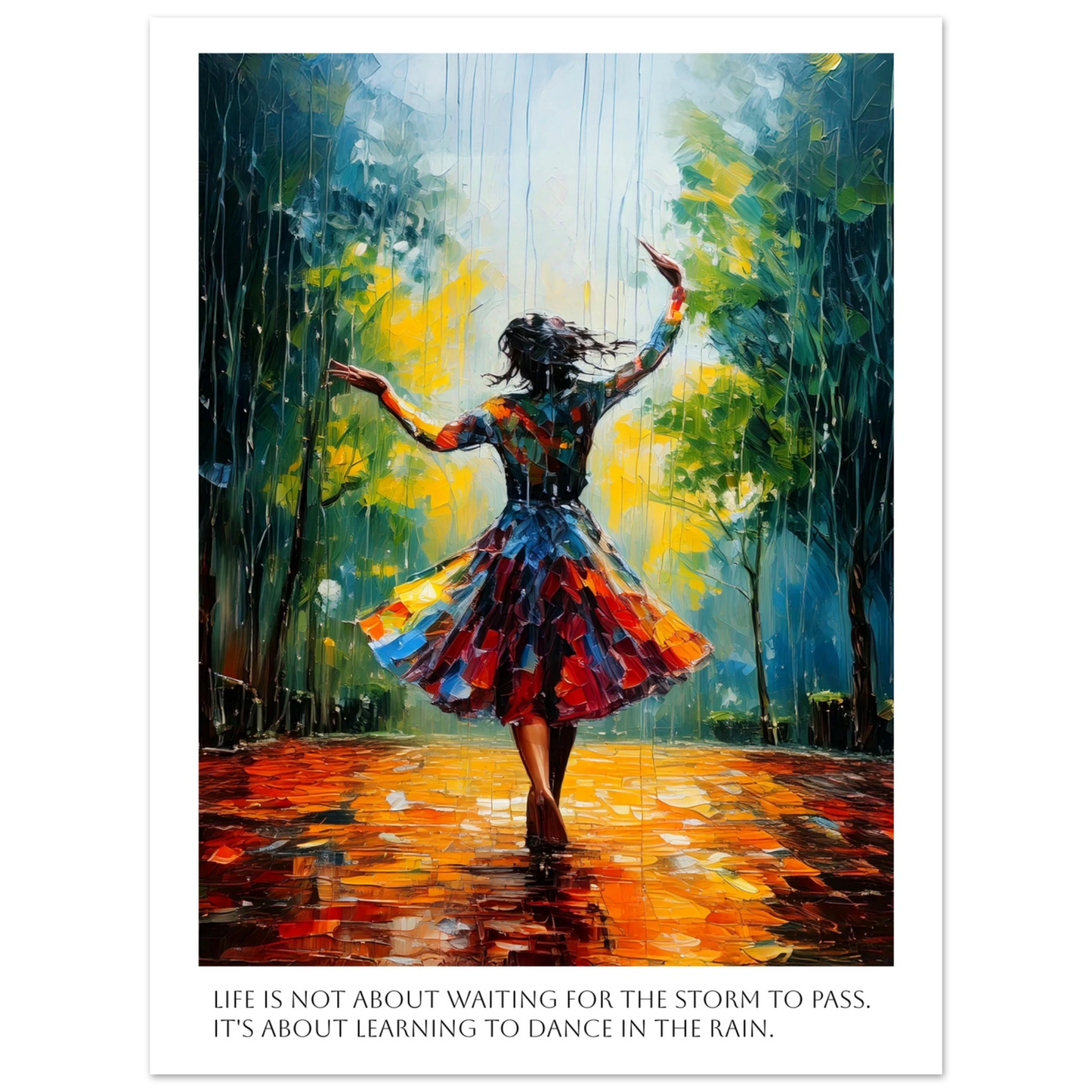 Dance in the color storm - Poster - Arthena