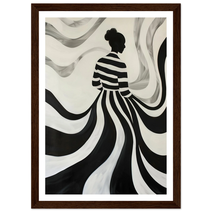 The Striped Silhouette - Poster - Arthena