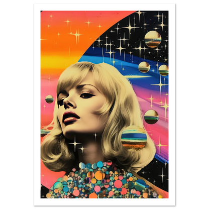 Retro Galaxy Queen - Poster - Arthena