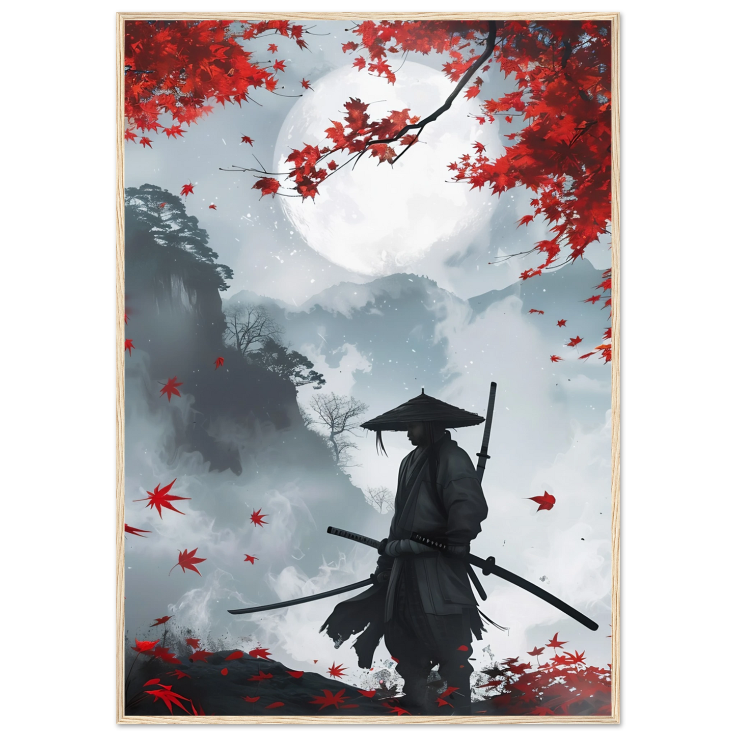 Crimson Leaves - Poster - Arthena