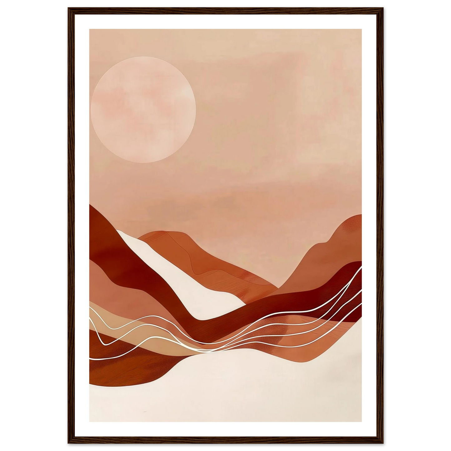 Amber Horizons Moonlit Simplicity - Poster - Arthena